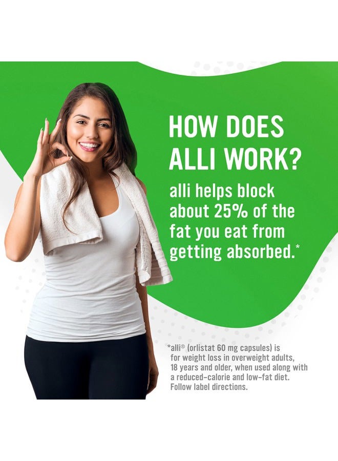 alli Diet Weight Loss Supplement Pills, Orlistat 60mg Capsules Starter Pack, Non prescription weight loss aid, 60 count(Pack of 1) - Image 2